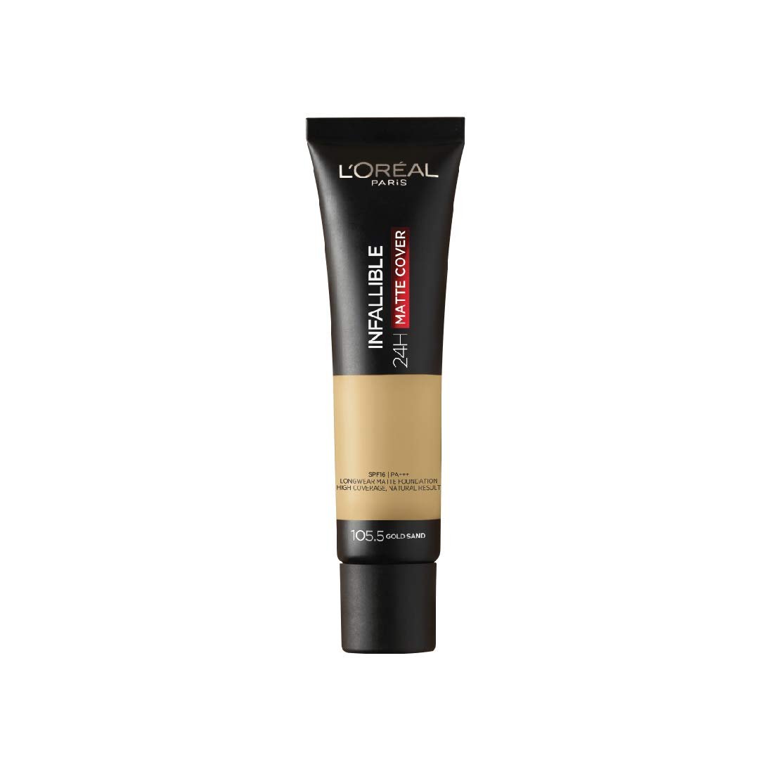 L'Oreal Paris Infallible 24 Hr Matte Cover Foundation, 105.5 Natural, 35 g thumbnail