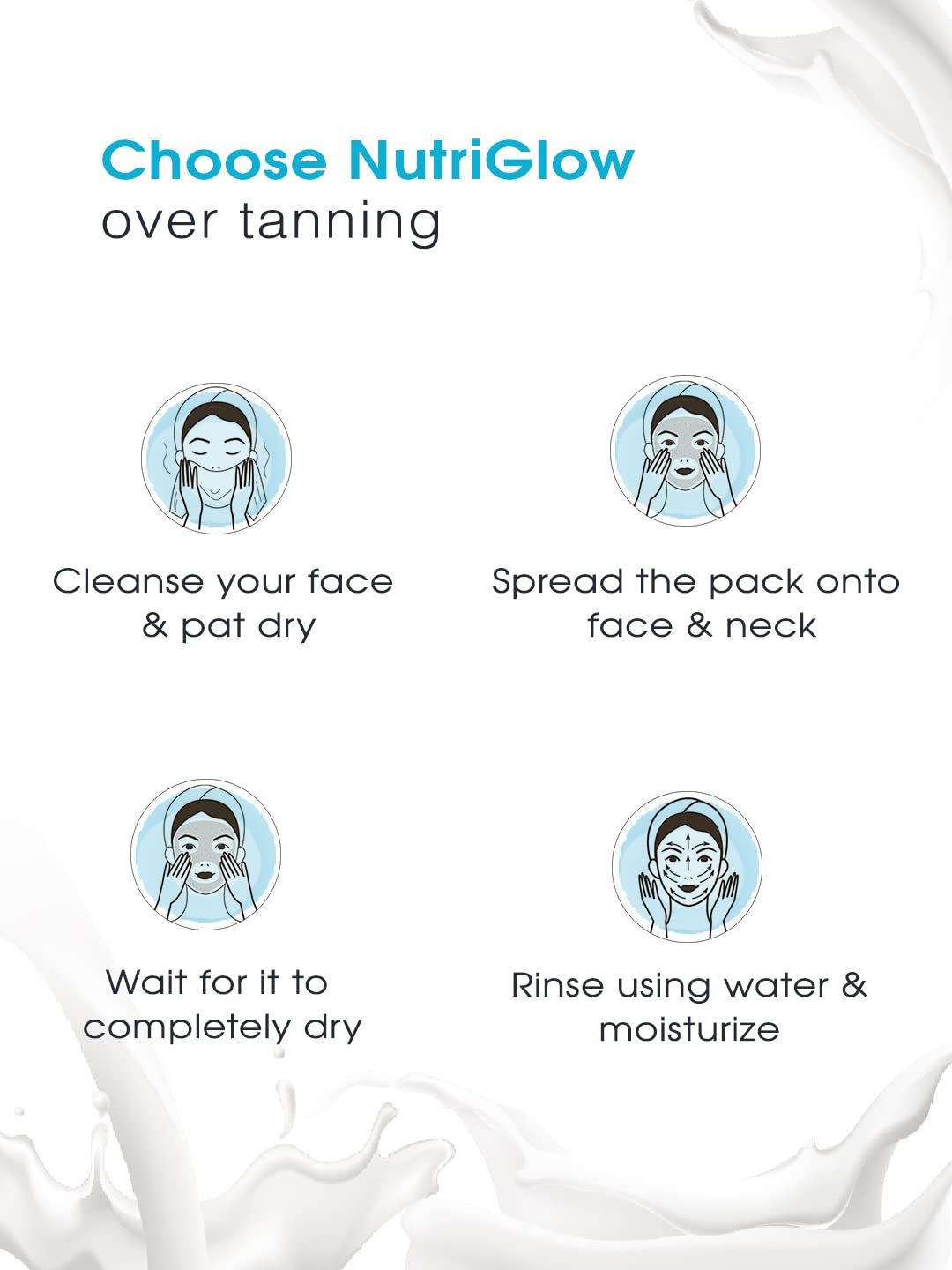 NutriGlow Advanced Organics De Tan Cream Mask Skin Lightning, 100 g thumbnail