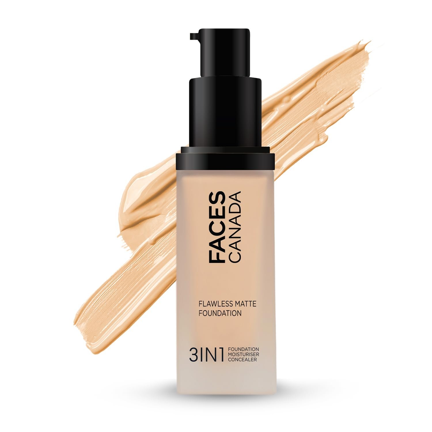 FACESCANADA Flawless Matte Foundation - Rich Ivory 30 Ml|3-In-1 Foundation+Moisturizer Cream For All Skin Types+Concealer thumbnail