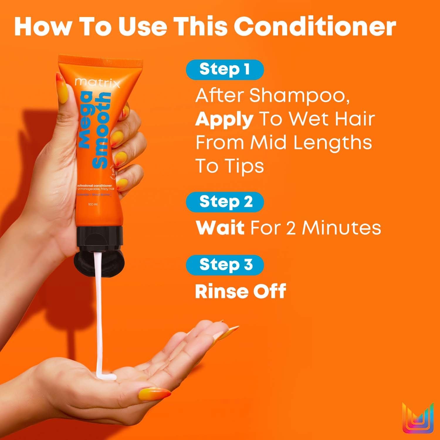 Matrix Professional Mega Smooth Shampoo (200ml), Conditioner (100ml) & Serum(100ml) Combo with Shea Butter for Frizzy Hair | Max Smoothness for 4 Days | Used by 1 Lakh Hairstylists thumbnail
