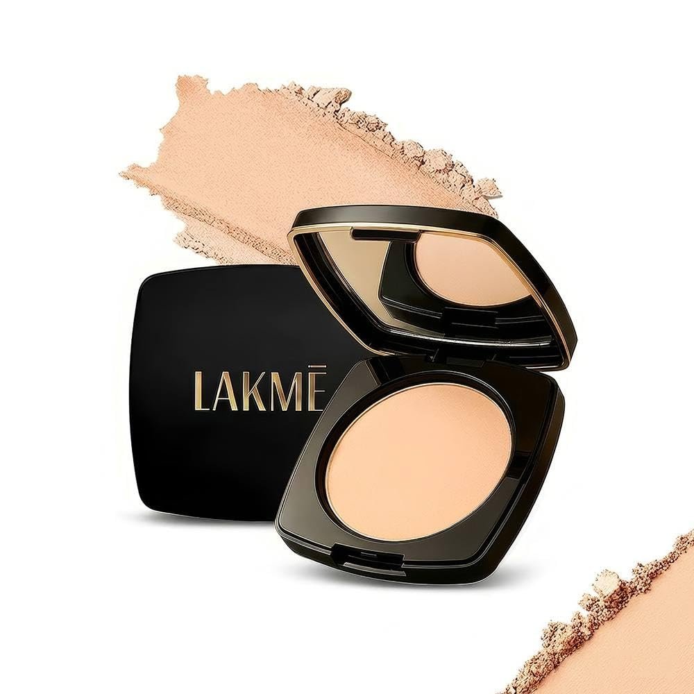 Lakme Forever Matte Compact, Smooth Finish, Lightweight Compact Powder  9g
