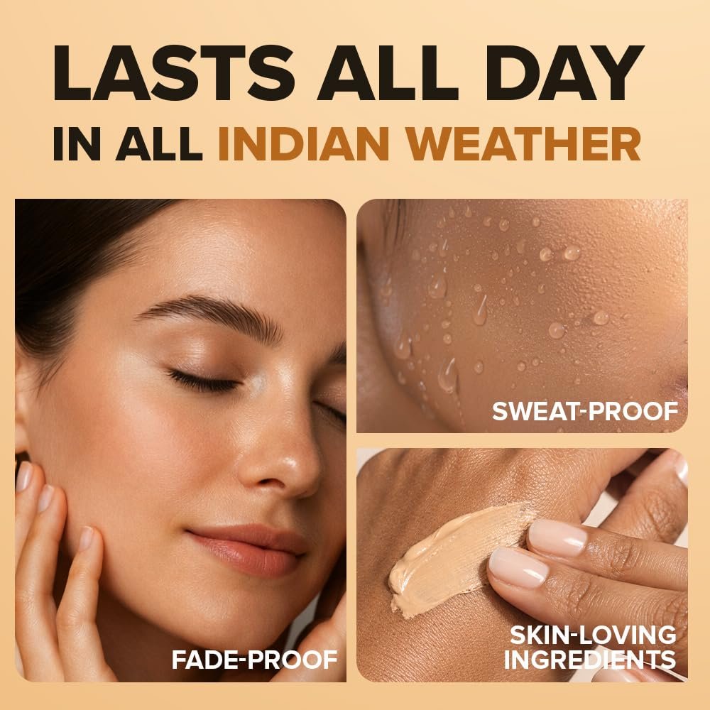Daily Life Forever52 Ultra Definition Liquid Foundation|24H Wear, Medium to Full Coverage, Pore-Minimizing & Mattifying, Long Lasting, Anti-Aging, Satin Finish | Soleil (FLF017) 30ml thumbnail