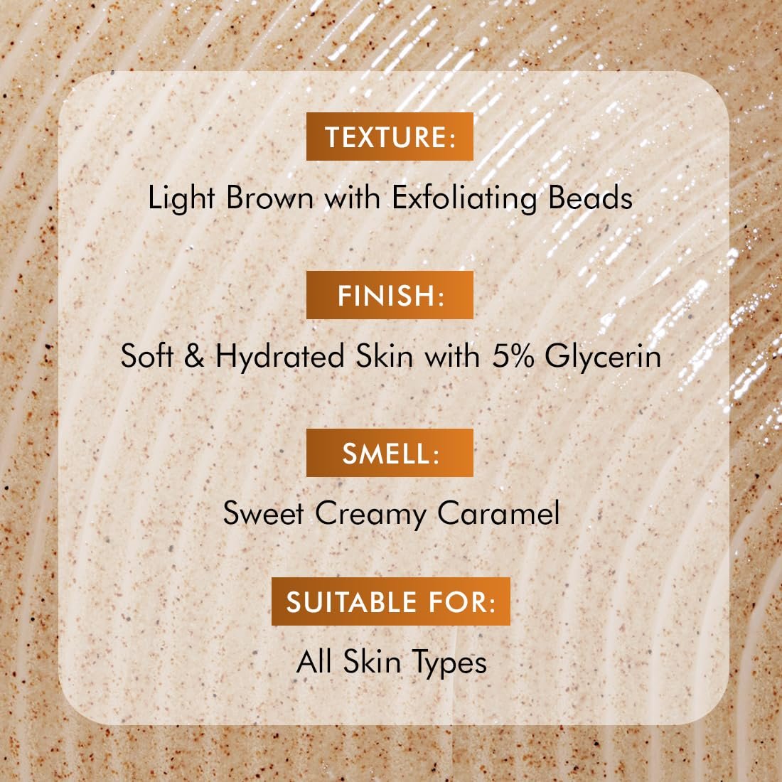 mCaffeine 7% Exfoliating Body Wash 300ml | 1% Salicylic & 2% Lactic Acid |  Reduces Body Acne & Ingrown Hair | Smooth, Hydrated Skin | Sweet Caramel Shower Gel for Women & Men thumbnail