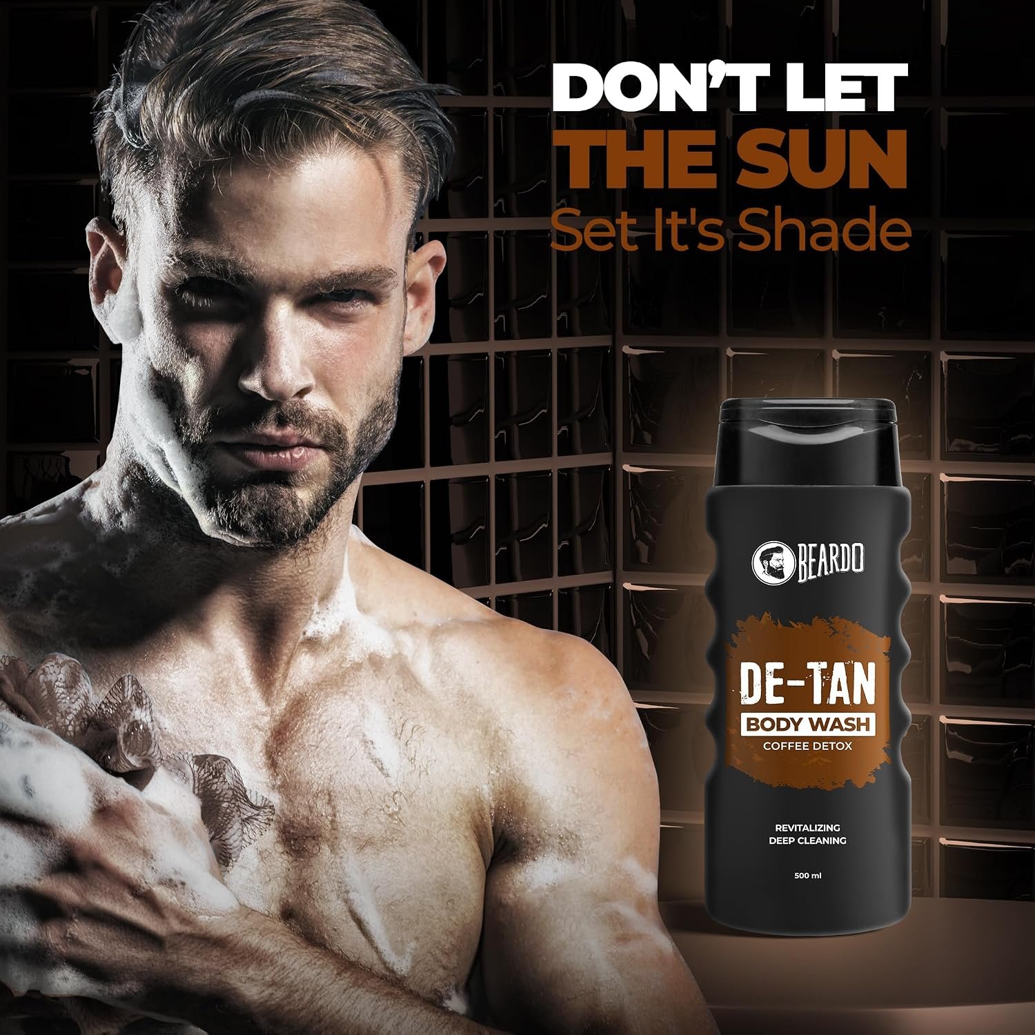 Beardo De-Tan Body Wash for Men, 500ml | Tan Removal and Caffeine Body Wash | thumbnail