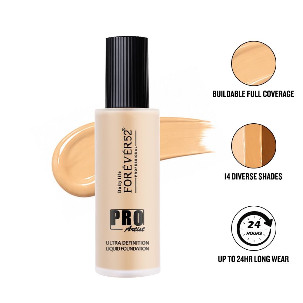 Daily Life Forever52 Pro Artist Ultra Definition Liquid Foundation-60Ml(French Toast-04,Fair To Mediium Skin Tone)Matte & Poreless Long-Lasting Full Coverage For Women thumbnail