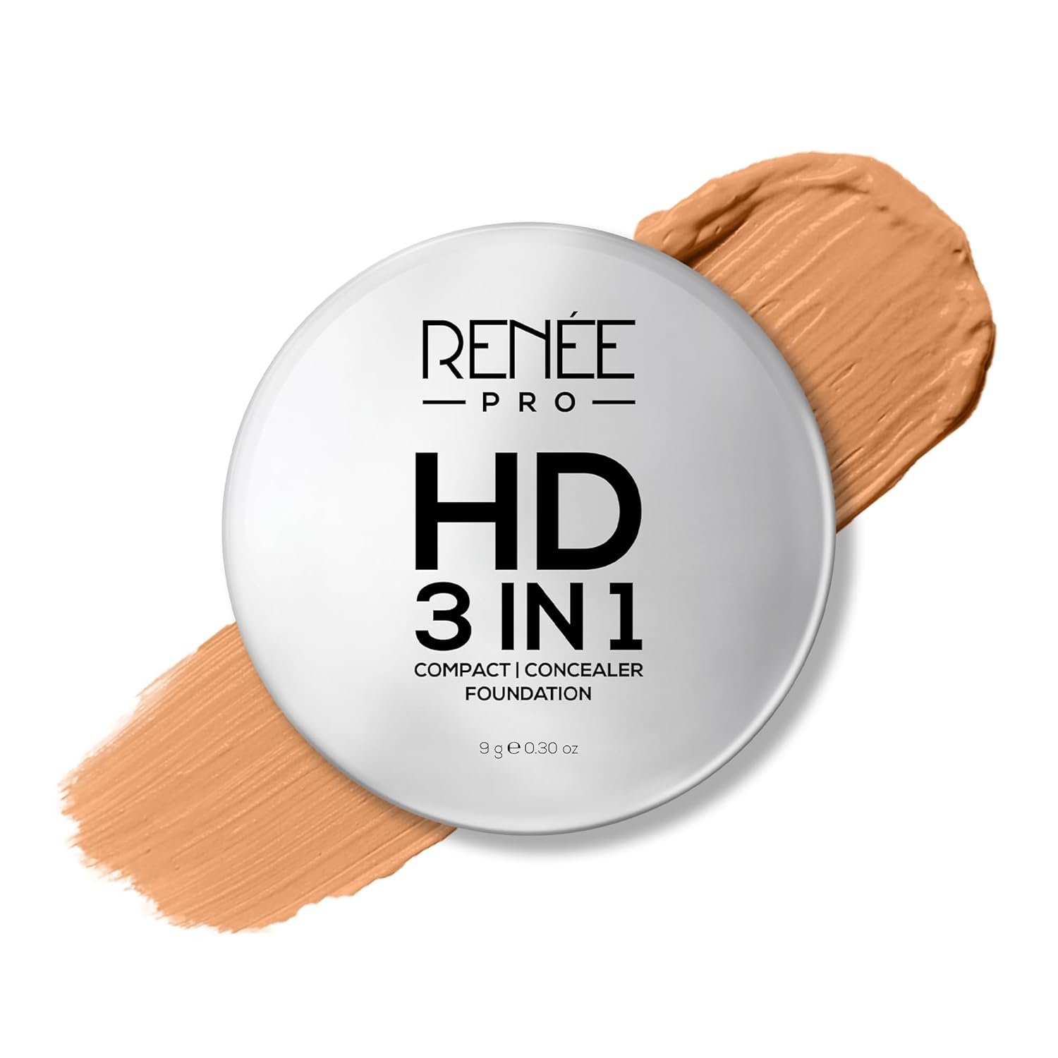 RENEE PRO HD 3 In 1 Compact, Concealer, Foundation - Soie, SPF 20, Matte Finish, High Coverage, Ultralight & Silky Smooth Finish, Enriched With Vitamin E, C & Aloe Vera - 9 Gm thumbnail