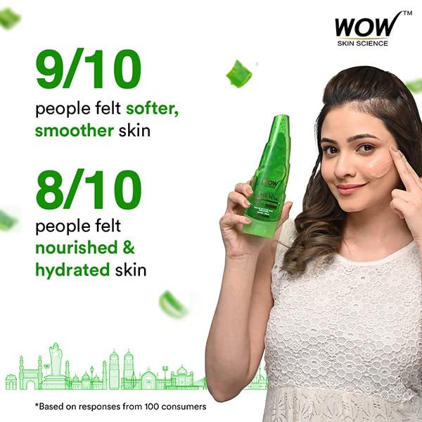 WOW Skin Science 99% Pure Aloe Vera Gel for Face, Skin & Hair - 150ml | Ultimate Gel For Glowing Skin | For Both Men and Women thumbnail