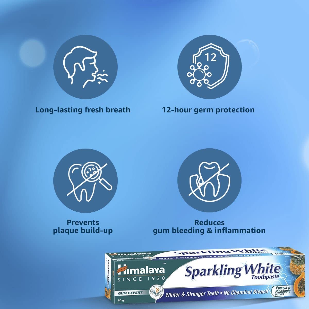 Himalaya Herbals Sparkling Whitening Toothpaste 150g thumbnail