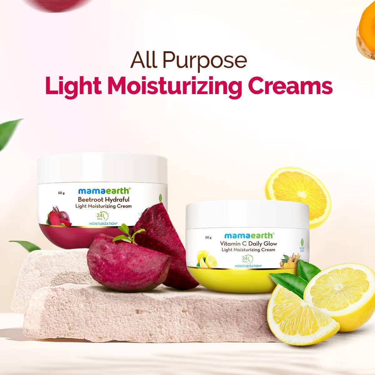 Mamaearth Beetroot Hydraful Light Moisturizing Cream 50g thumbnail