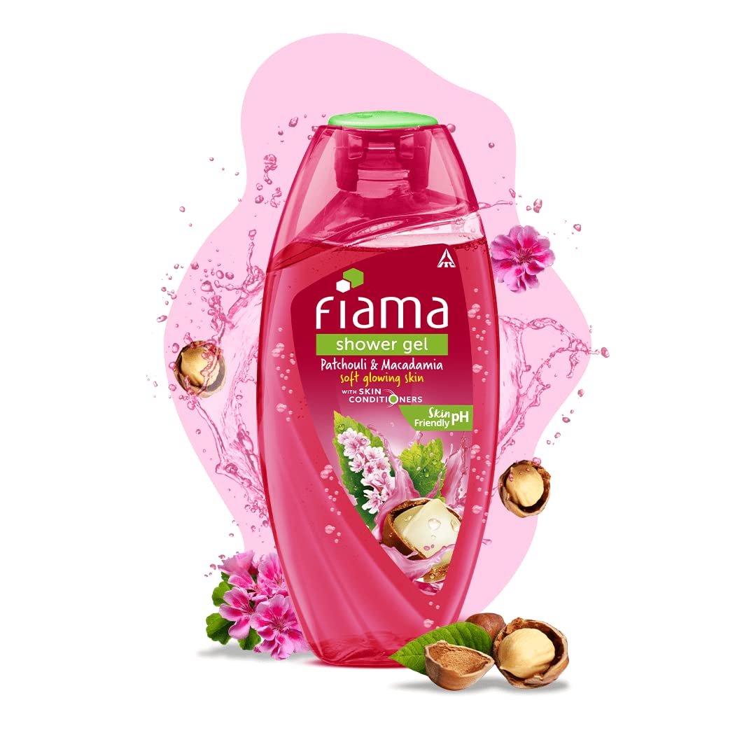 Fiama Body Wash Shower Gel Patchouli & Macadamia, 250ml, Body Wash for Women & Men with Skin Conditioners For Soft, Glowing Skin, Suitable for All Skin Types thumbnail