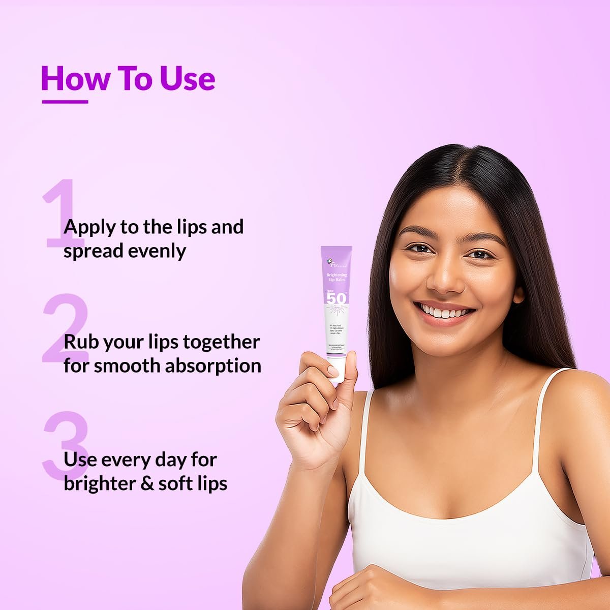 Fixderma Brightening Lip Balm With SPF 50 PA+++ for Pigmented & Dry Lips | 4% Kojic Acid, 1% Alpha Arbutin | Moisturizes, Hydrates & Brightens Pigmented Lips | For Men & Women - 15ml thumbnail