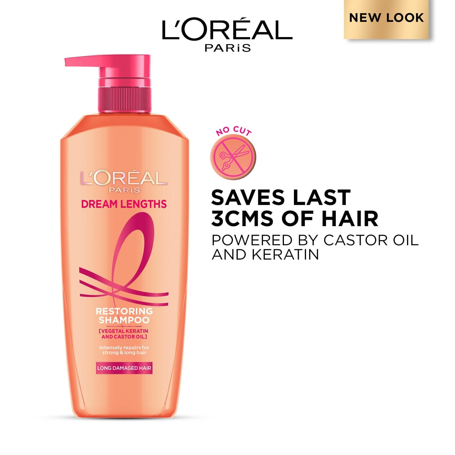 L'Oréal Paris Shampoo, Nourish, Repair & Shine, For Long and Lifeless Hair, Dream Lengths, 650 ml thumbnail