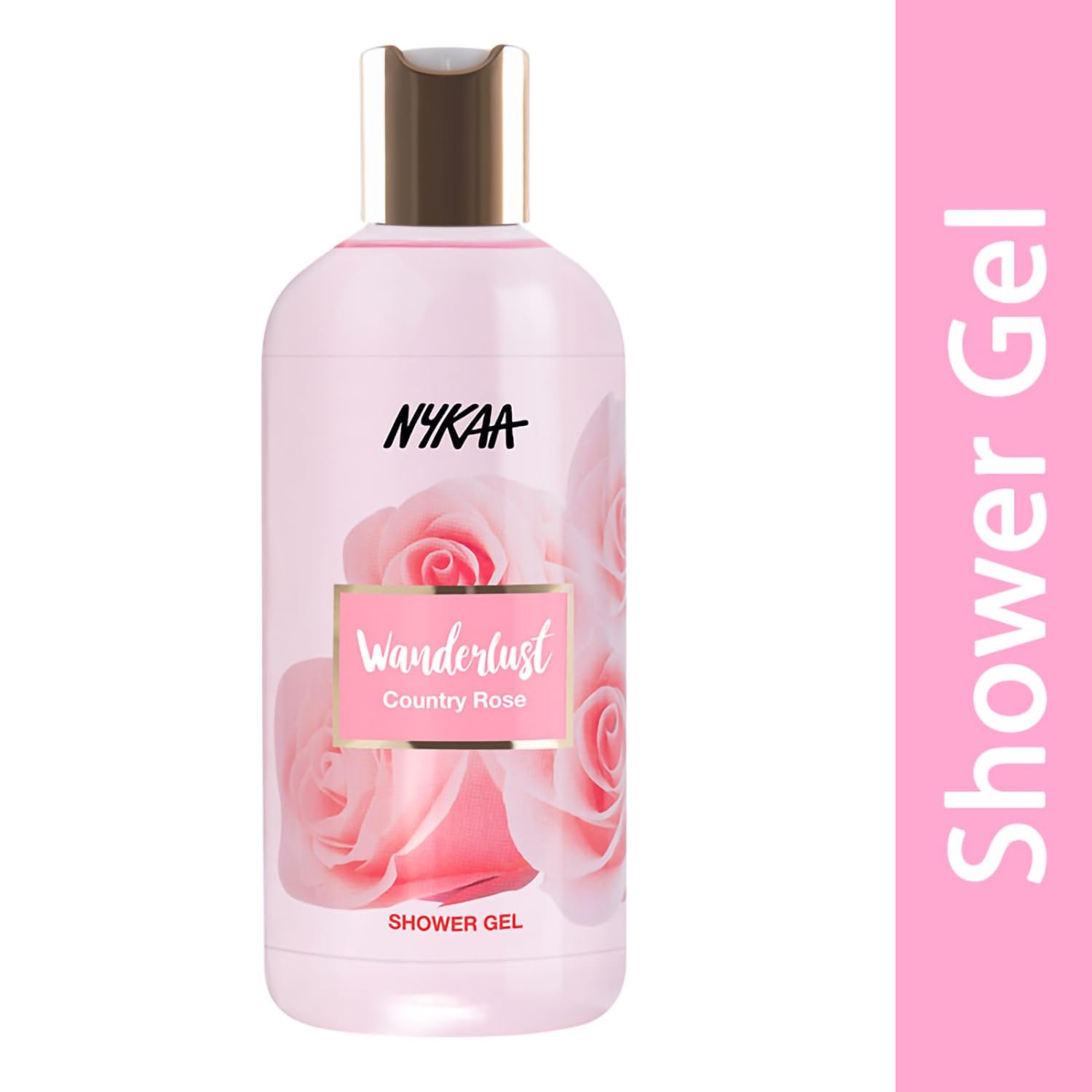 Wanderlust Country Rose Shower Gel, 300 ml| Nourishes & Hydrates| Gentle Cleanser| Floral Fragrance of Country Rose |Enriched With Aloe Vera| Paraben-Free, Vegan Formula| thumbnail