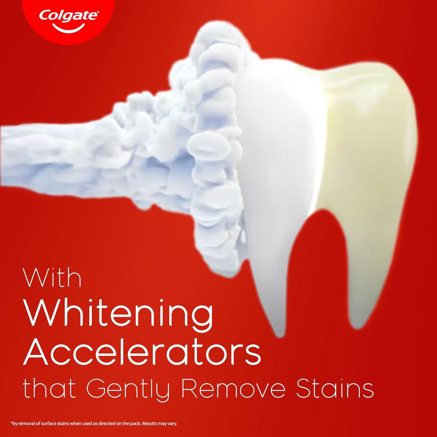 Colgate Visible White Toothpaste, Teeth Whitening Starts in 1 week, Safe on Enamel, Stain Removal Tooth Paste and Minty Flavour for Fresh Breath (200g + 40g, Combo Pack) thumbnail