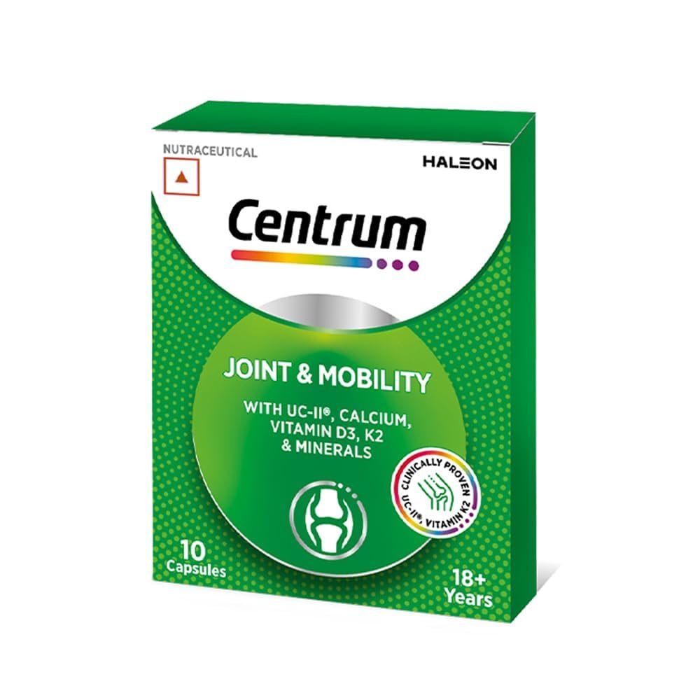 Centrum Joint & Mobility Capsule | Supplement | Undenatured Collagen Type II, Vitamin K2, Calcium for Joint support, Cartilage Support and Better Mobility | Joint Support Capsule - Pack of 1 thumbnail