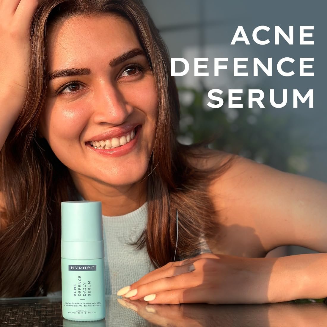 Hyphen 2% Salicylic Acid Serum for Acne Control | 10% Azelaic Acid to control acne marks | 4% Niacinamide| Exfoliating, Pore Cleansing & Blackheads Control Serum| For Oily & Acne Prone Skin thumbnail