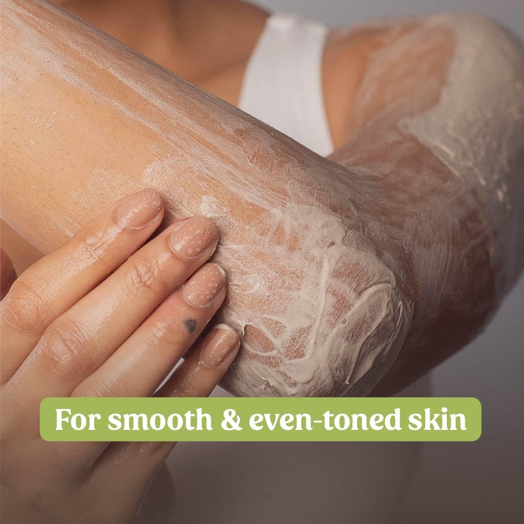 Vilvah Cookie N Cream Body Mask | Tan Removal & Brightening Body Pack | Reduces Pigmentation, Dark Patches & Body Acne | With Almond Milk, Coffee, Niacinamide & Kaolin Clay | 200ml thumbnail