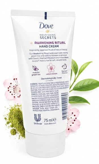 Dove Awakening Ritual Hand Cream With Match Green Tea & Sakura Blossom 75 ml thumbnail
