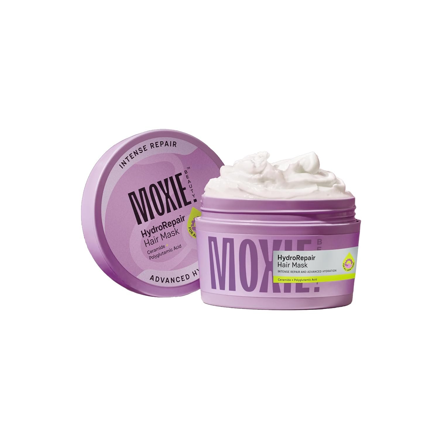 Moxie Beauty HydroRepair Hair Mask with Ceramides 200 ml Ceramide & Polyglutamic Acid Blend | Weekly Hair Mask | Deep Hydration, Smoothness & Moisture Retention