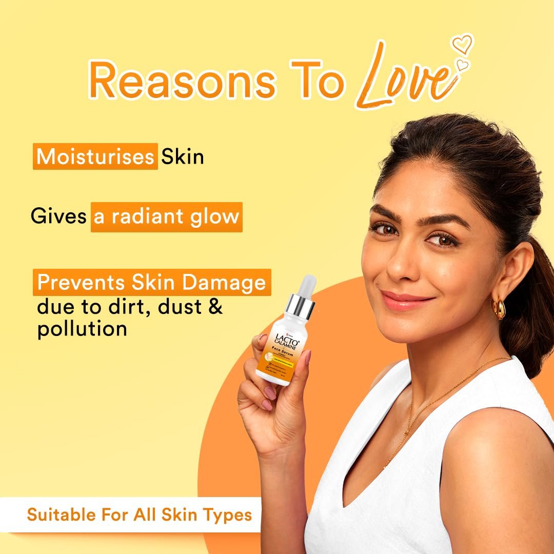 Lacto Calamine Vitamin C Face Serum with 98% Pure Vitamin C Complex & Niacinamide | Brightens Skin, Reduces Dark Spots & Hyperpigmentation | Boosts Glow & Evens Skin Tone |  30ml thumbnail