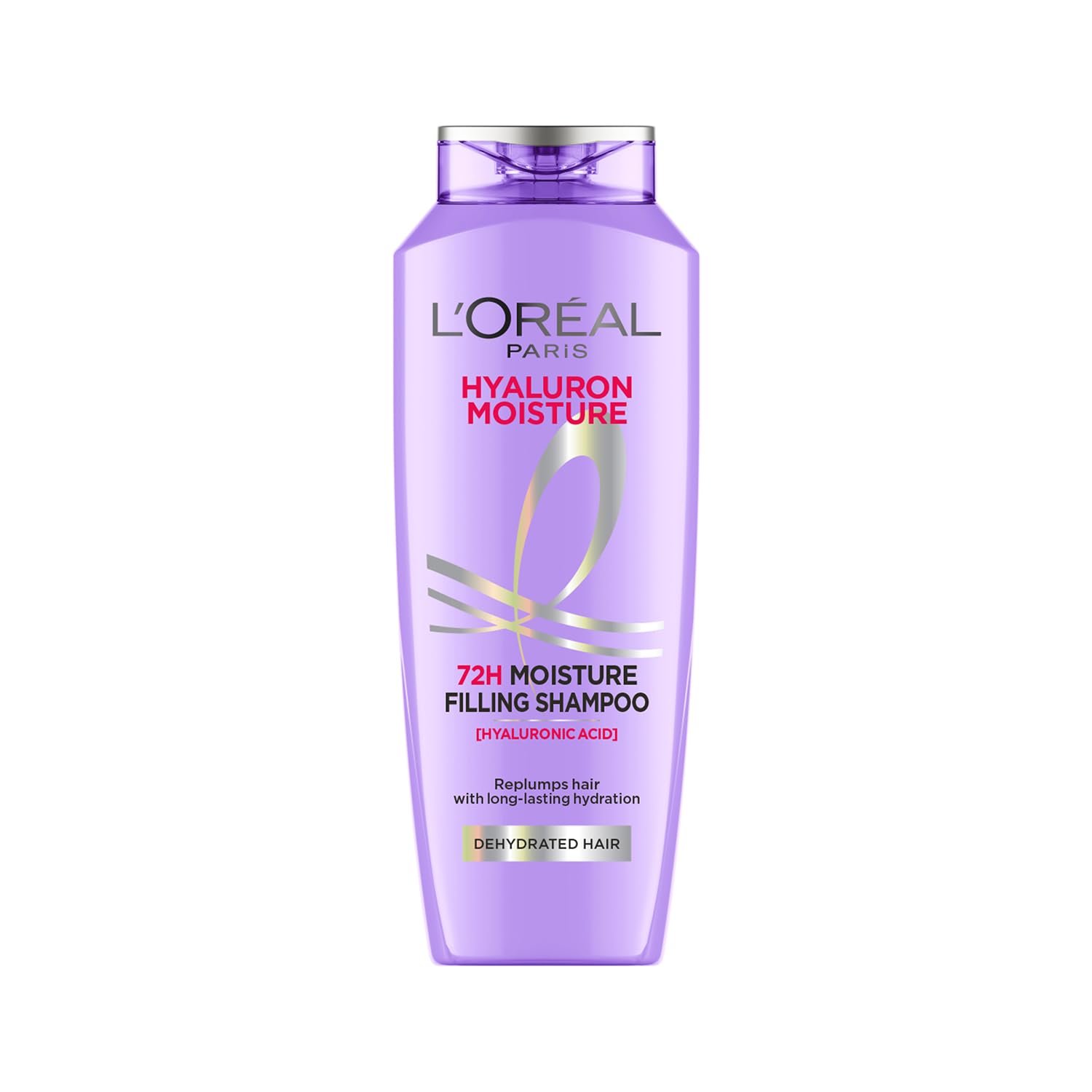 L'Oreal Paris Moisture Filling Shampoo, With Hyaluronic Acid, For Dry & Dehydrated Hair, Adds Shine Bounce, Hyaluron 72H, 340Ml. thumbnail