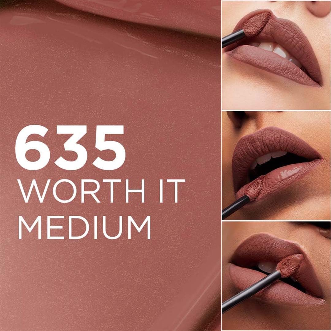 L'Oreal Paris Infallible Matte Resistance Liquid Lipstick - Nude 635, 5ml thumbnail