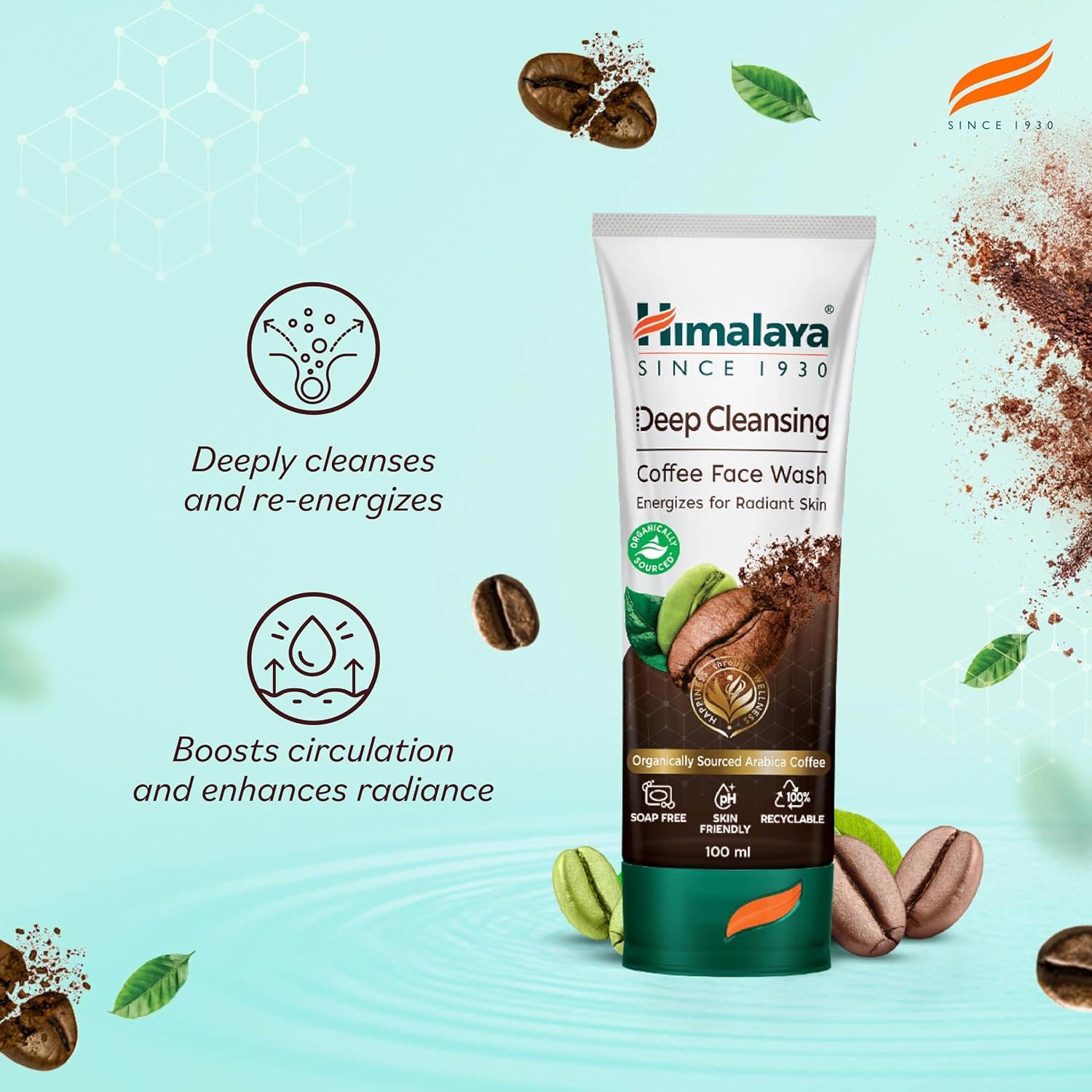 Himalaya Deep Cleansing Coffee Face Wash | Energizes Skin | Radiant Skin | 100 ml thumbnail