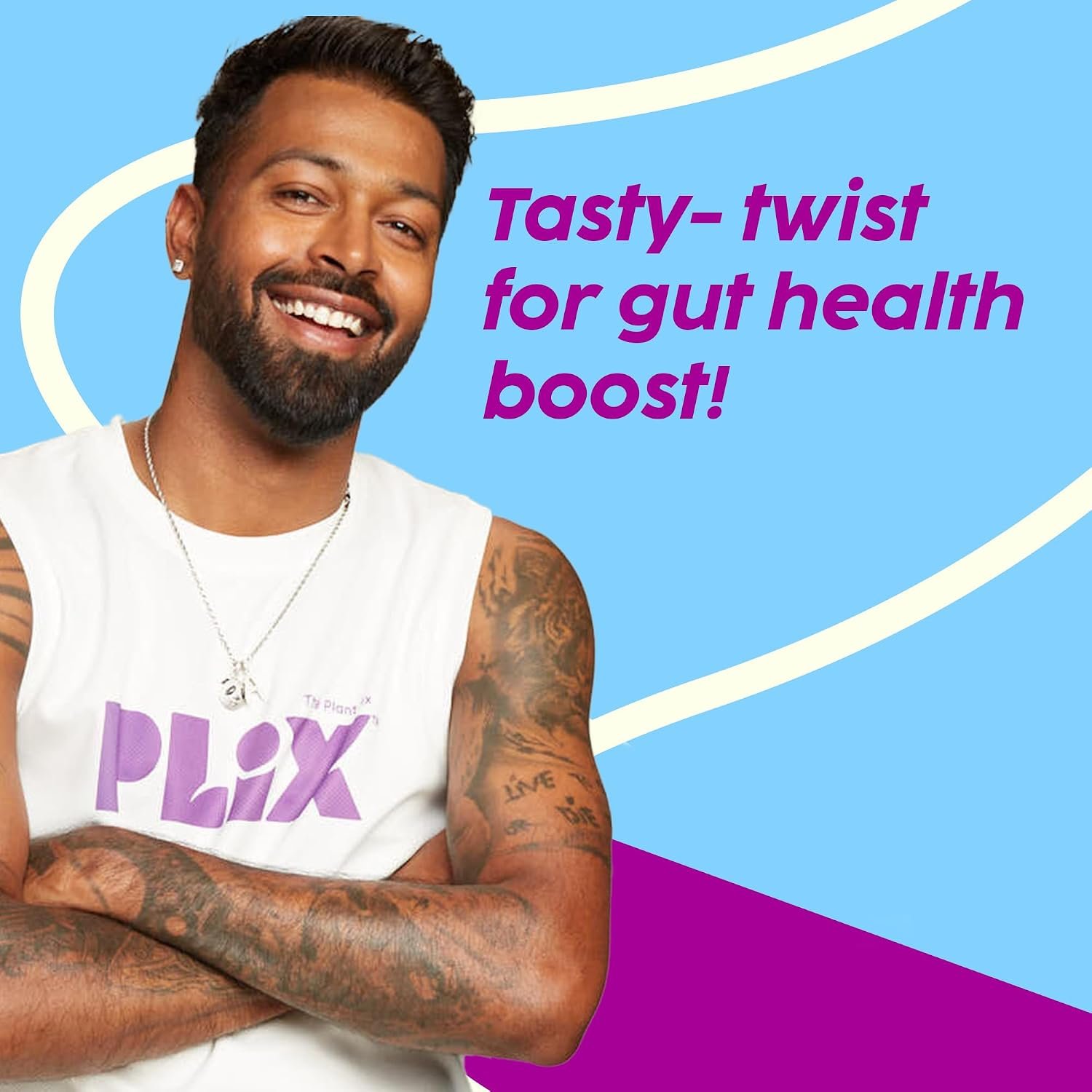 PLIX - THE PLANT FIX Happy Tummy Pre+Probiotic 15 Effervescent Tablets For Good Gut,Digestion,Metabolism With 20 Billion Cfus,Vital Probiotic Strains,Pack Of 2 (Green Apple),2 Count,15 Capsu thumbnail