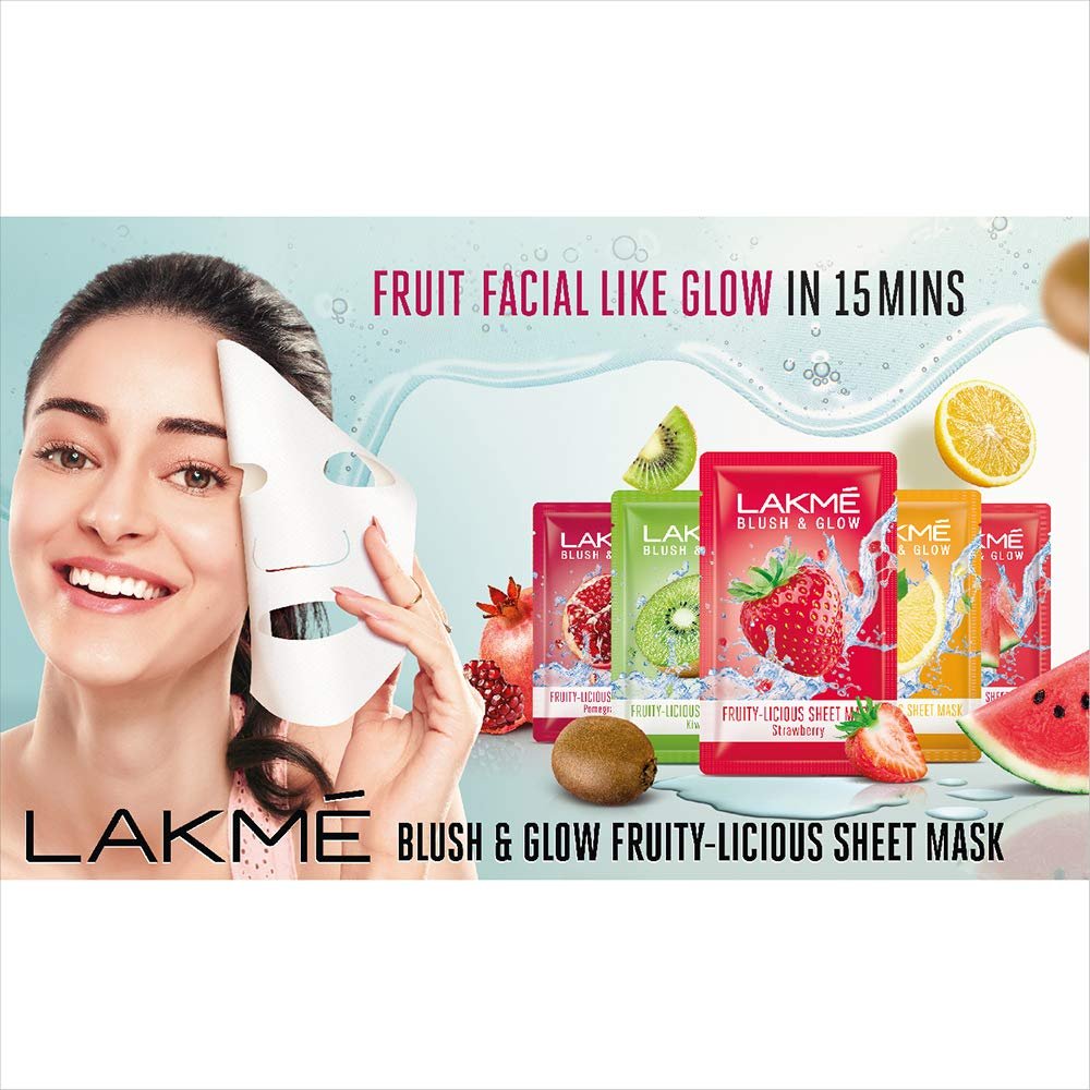 Lakme Blush & Glow Kiwi Sheet Mask, 25 ml thumbnail