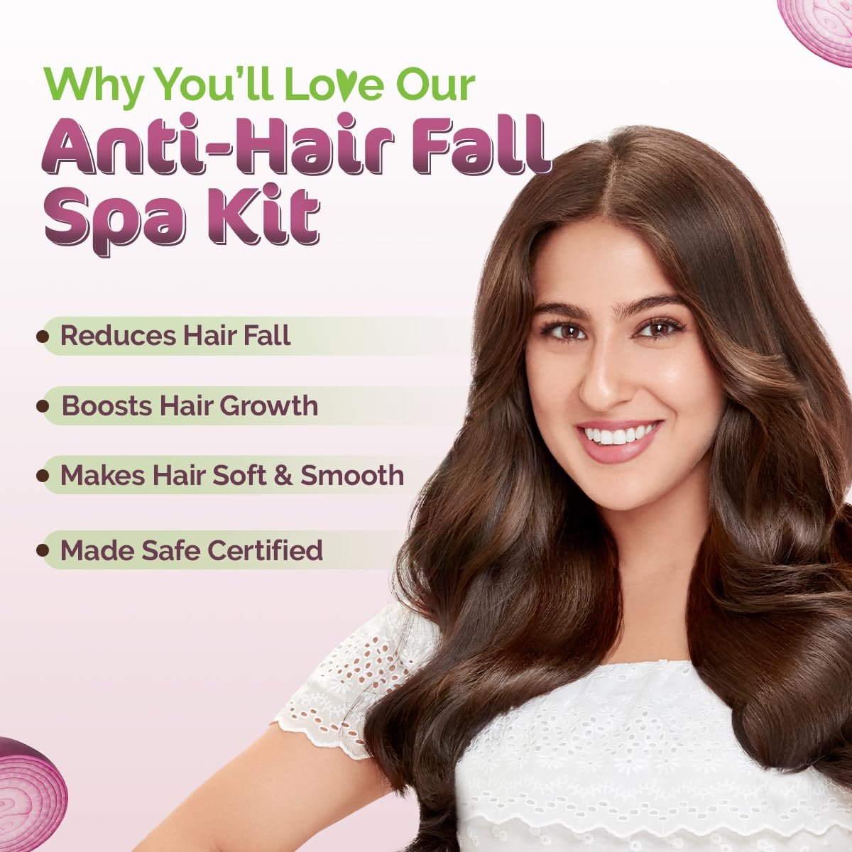 Mamaearth Anti-Hair Fall Spa Kit | Onion Shampoo 250 ml + Conditioner 250 ml + Hair Oil 150 ml thumbnail
