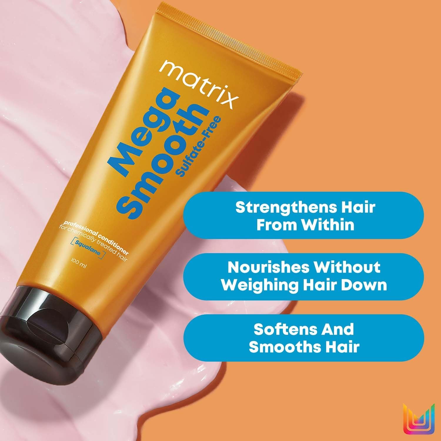 Matrix Mega Smooth Sulfate-free Shampoo and Conditioner | For Colored & Chemically Treated Hair thumbnail