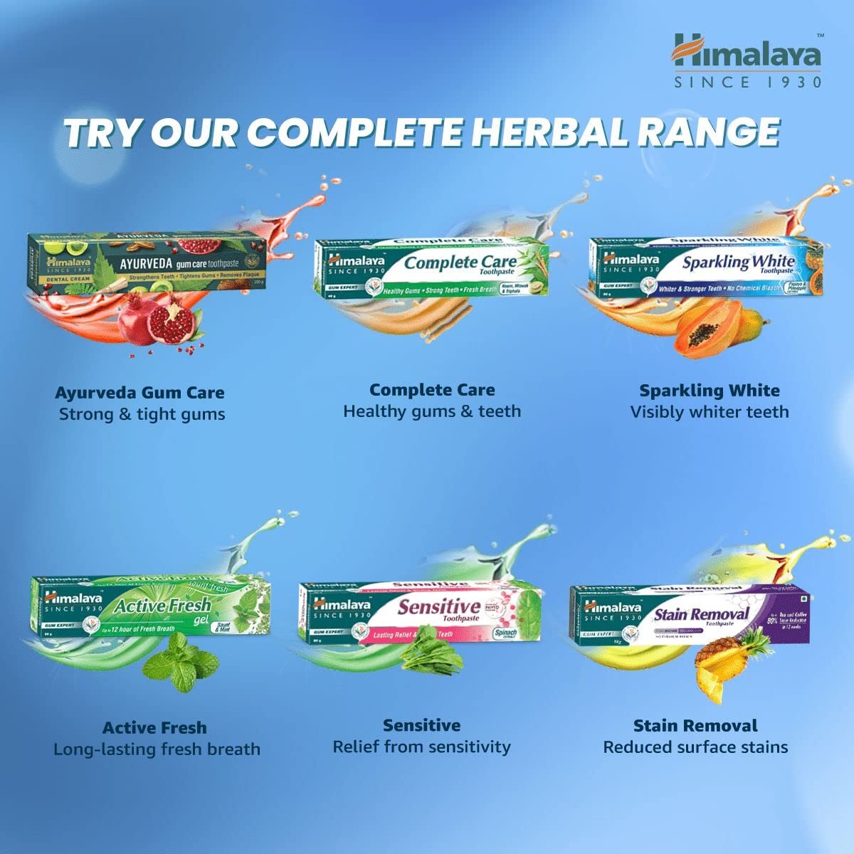 Himalaya Herbals Sparkling Whitening Toothpaste 150g thumbnail