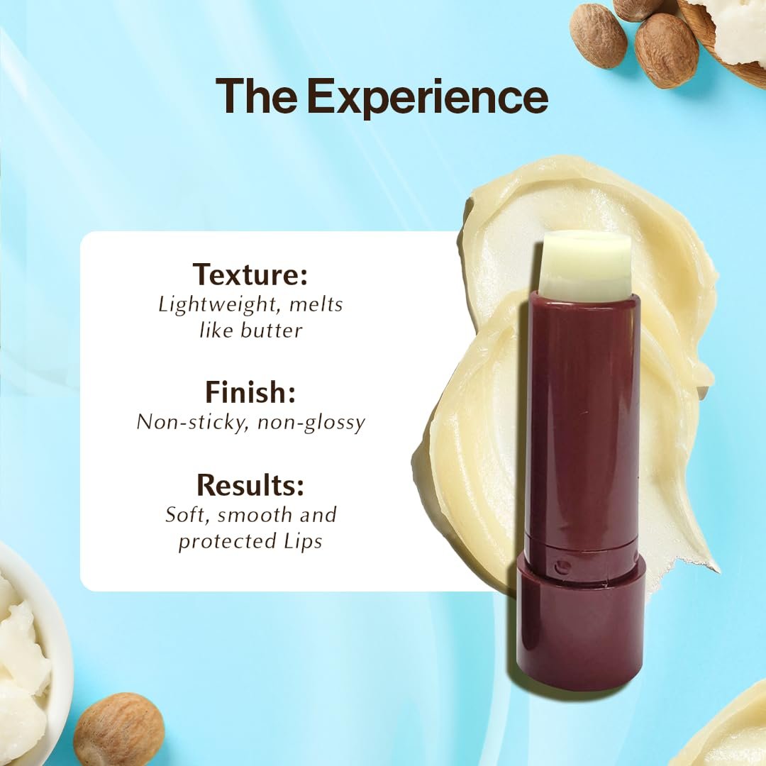 WOW Skin Science Shea Butter Nourishing Lip Balm with Ceramides – Hydrating Lip Balm for Dry, Chapped Lips | Strengthens Lip Skin Barrier | SPF 30 | 4g thumbnail