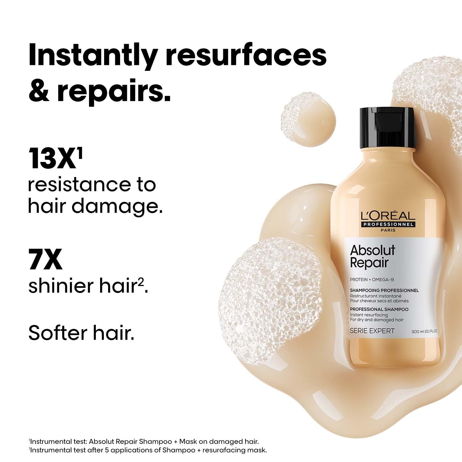 L'Oréal Professionnel Absolut Repair Shampoo for Dry & Damaged Hair - 300ml thumbnail