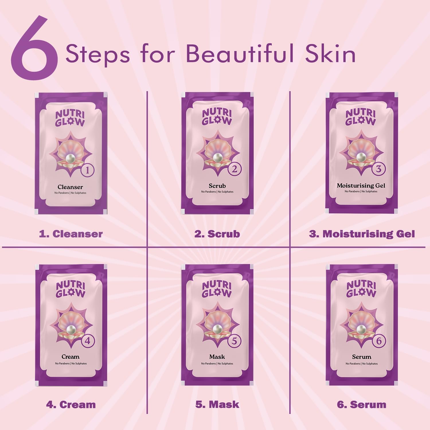 NutriGlow NATURAL'S Salon Series Facial kit 60g thumbnail