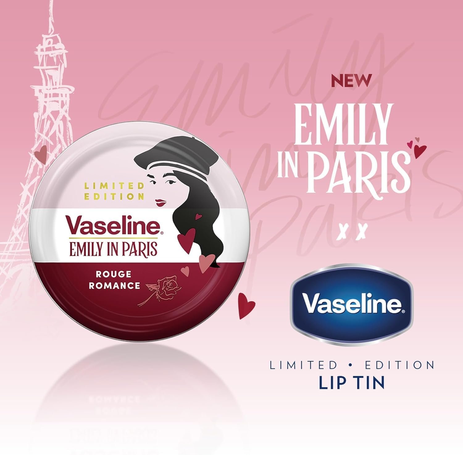 Vaseline Rouge Romance Lip Balm Tin Limited Edition x Emily in Paris 20 g thumbnail