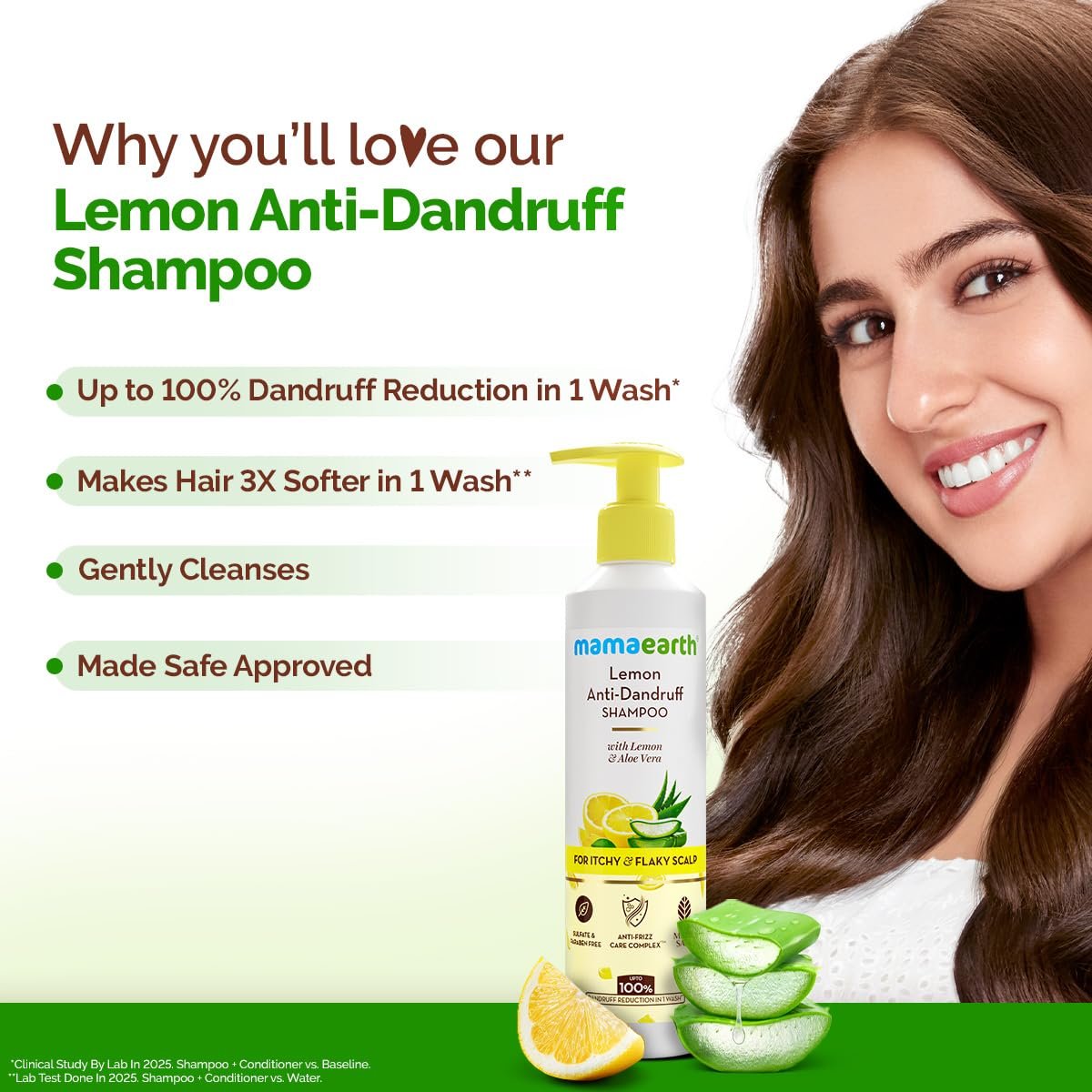 Mamaearth Lemon Anti-Dandruff Shampoo 250ml thumbnail