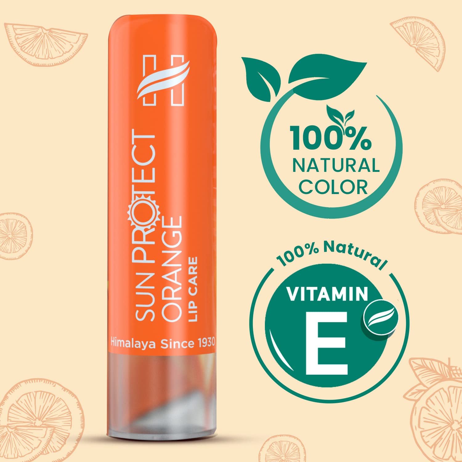 Himalaya Sun Protect Orange Lip Care Lip Balm Stick - 4.5g thumbnail