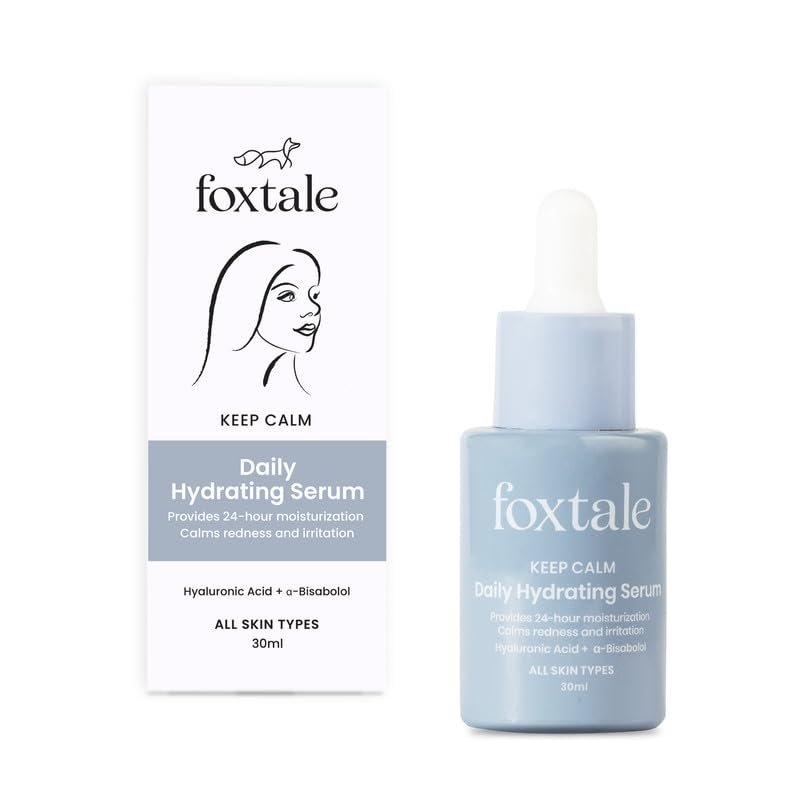 FoxTale Hyaluronic Acid Serum For Plump,Glowing Skin With Vitamin B5,Betaine|Intense 24-Hour Hydration,Brightening|