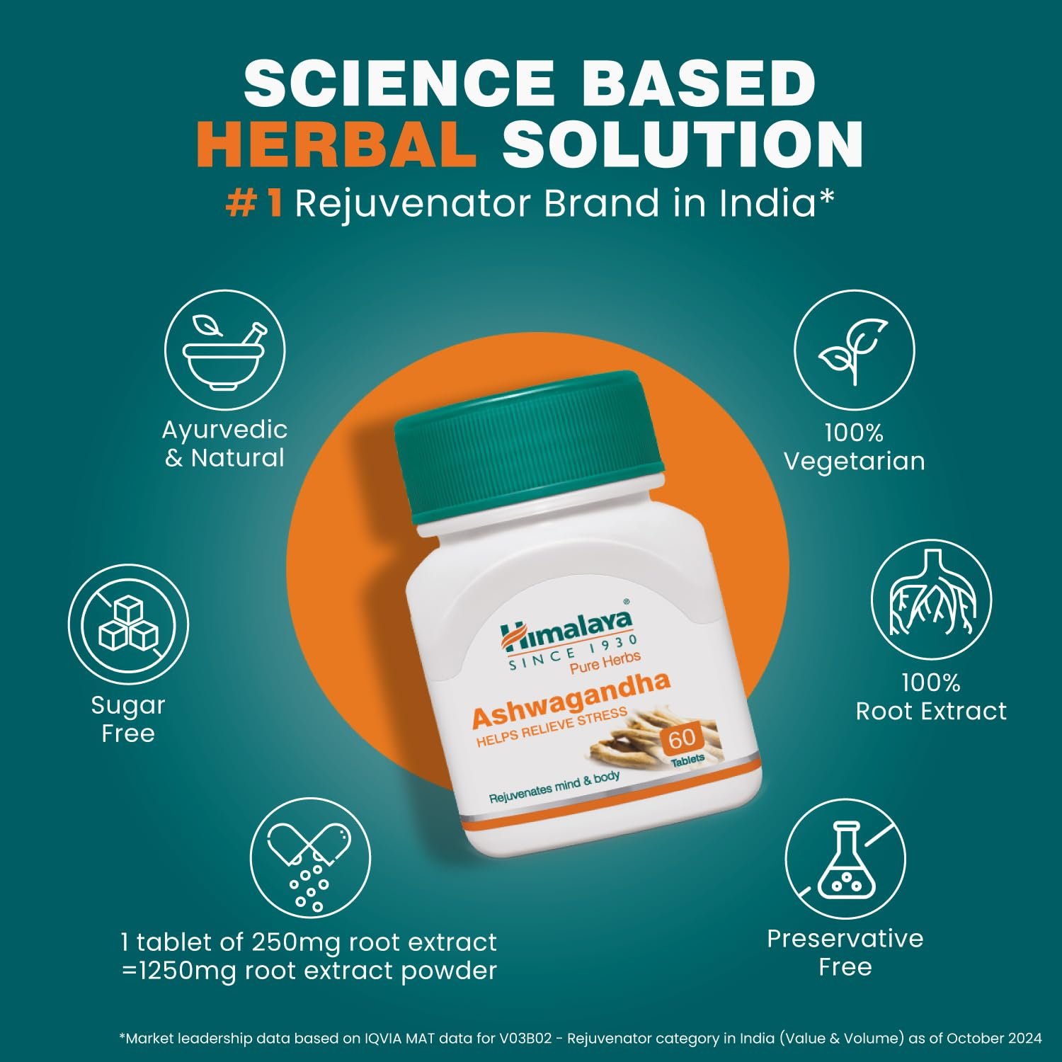 Himalaya Ashvagandha - 120 Tablets thumbnail