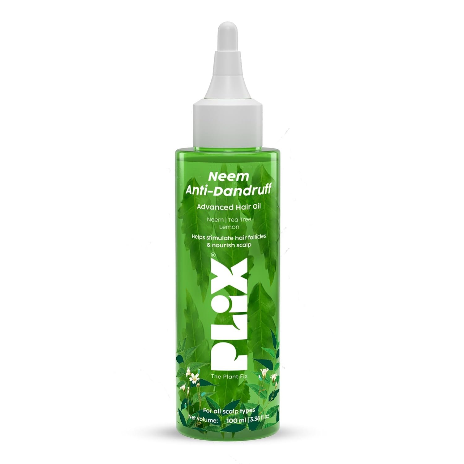 PLIX - THE PLANT FIX Neem Anti-Dandruff Advanced Hair Oil | Reduces Dandruff | Soothes Itchy Scalp | Calms Inflammation | Non-Greasy & Lightweight | Dermatogically Tested |100ml thumbnail