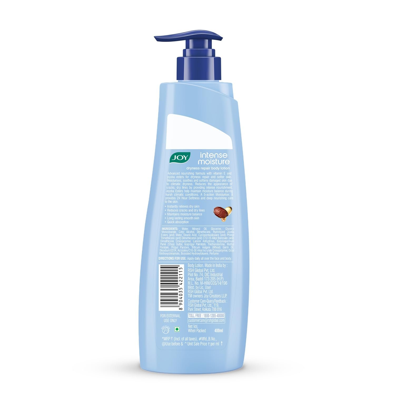 Joy Intense Moisture Winter Body Lotion 400ml | With Shea Butter, Jojoba & Vitamin E | For Normal to Dry Skin | Dryness Repair & 24 Hour Softness | Non Sticky & Non Greasy thumbnail