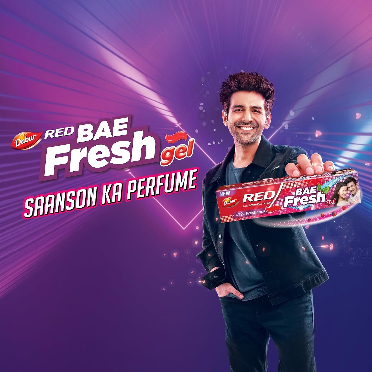 Dabur Red Bae Fresh Gel - 300gm (150gm*2) | Fights Bad Breath, Cavity Germs and Plaque | 12hr Freshness | Activ Germ-Kill formula thumbnail