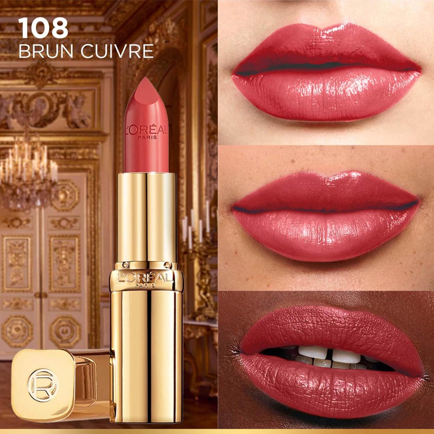 L'Oréal Paris Color Riche Satin Lipstick, 108 Brun Cuivre thumbnail