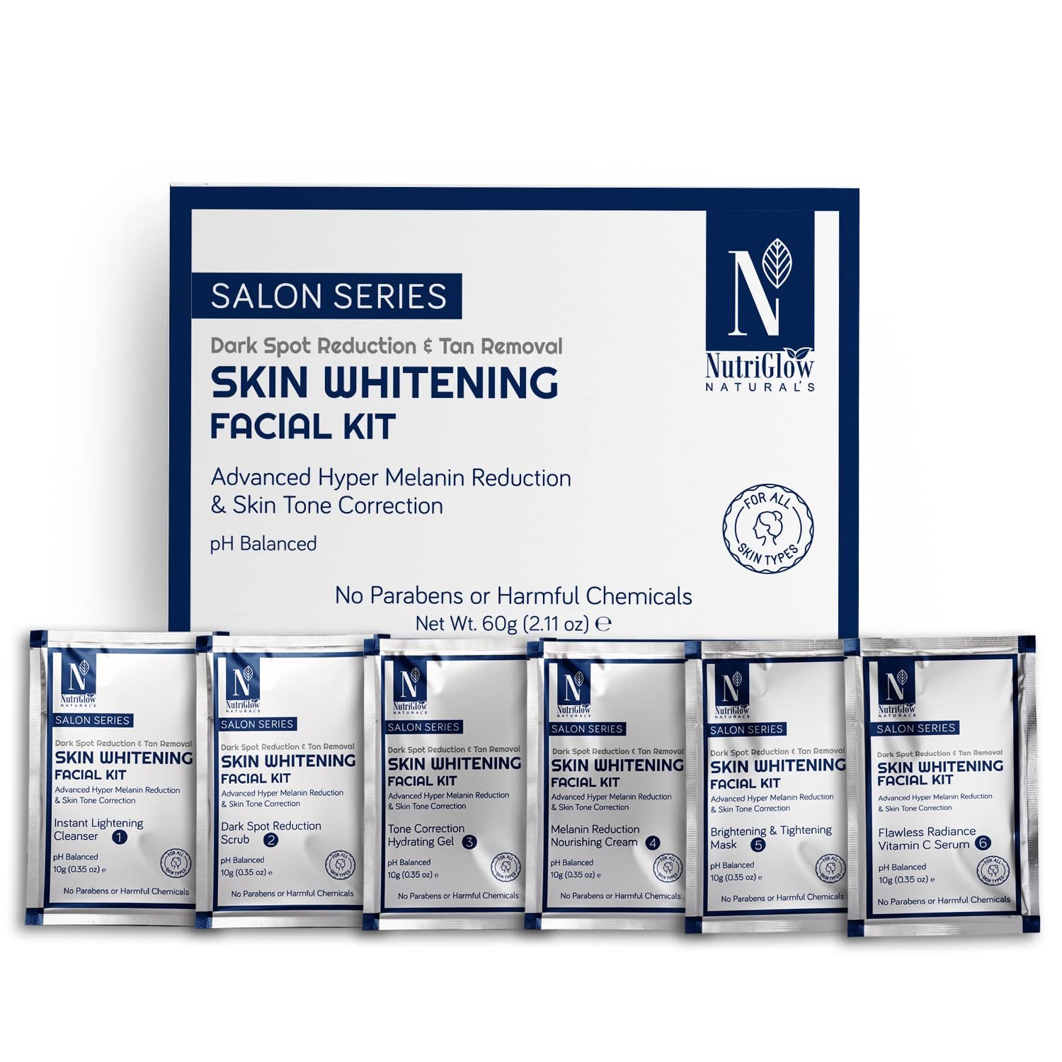 NutriGlow Facial Kit for Glowing Skin And Dullness Treatment 60g