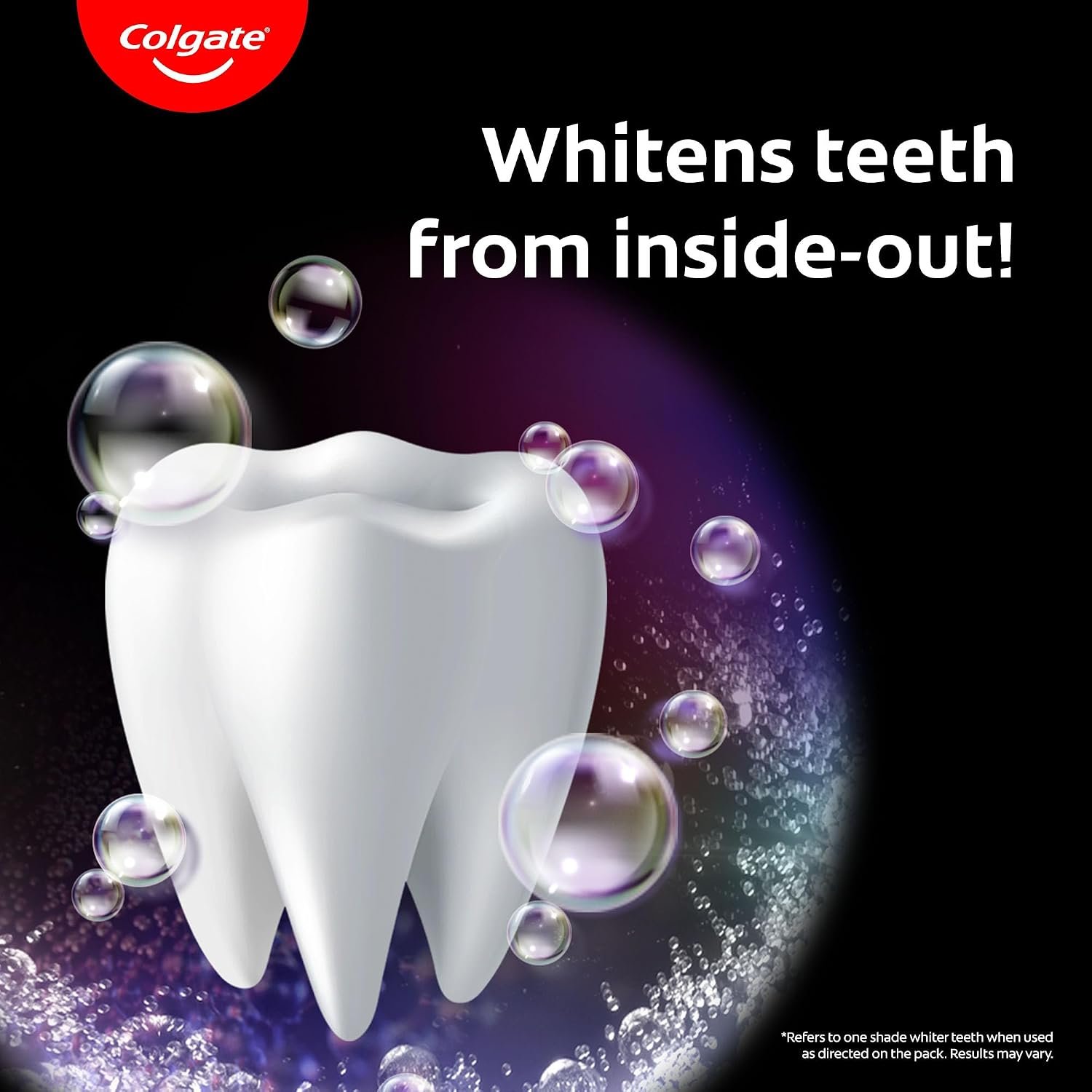 Colgate Visible White O2, Teeth Whitening Toothpaste (50g) for noticeably whiter teeth starting in 3 days with Active Technology, Enamel Safe Teeth Whitening & Fresh Breath thumbnail