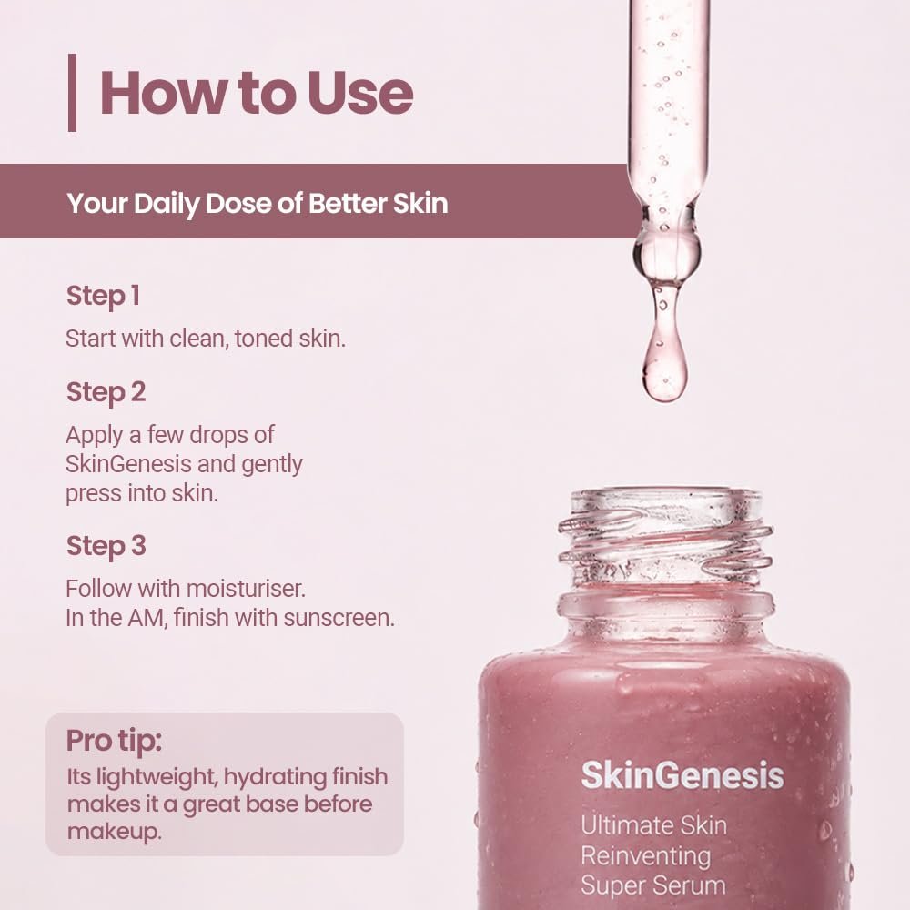 Be Neude SkinGenesis 30ml All in One Face Serum with 12% Actives – Lactic Acid, Niacinamide & Hyaluronic Acid; Reduces Dark Spots, Fine Lines, Protects Skin Barrier, For Men & Women, thumbnail