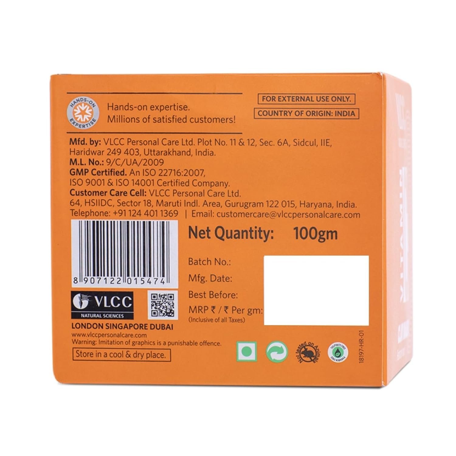 VLCC Vitamin C Clay Mask - 100g | Restorative Clay Mask with Vitamin C & Hyaluronic Acid | Replenishes Skin, Calms Inflammation & Evens Skin Tone thumbnail