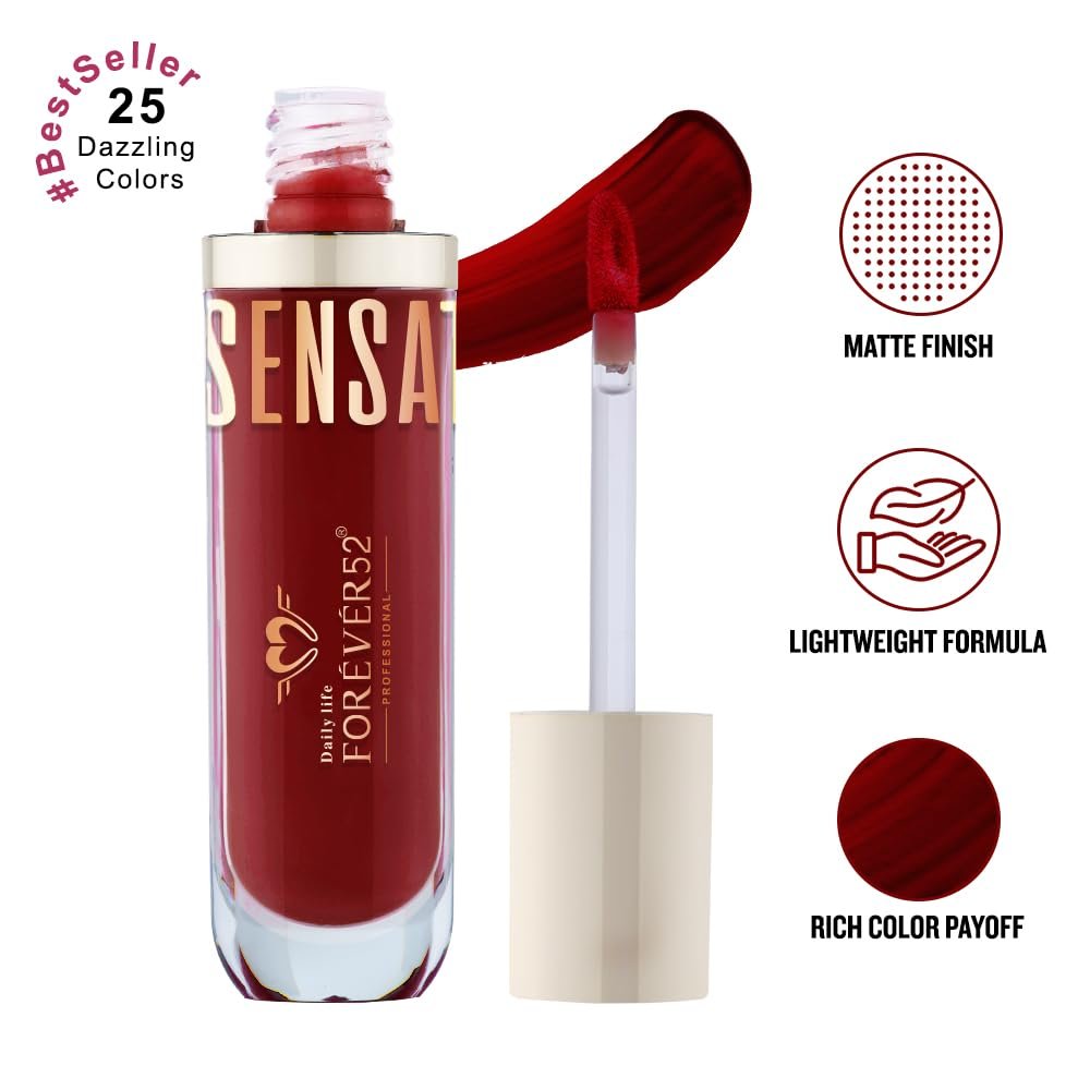 Daily Life Forever52 Sensational Lip | Matte Liquid Lipstick -Rusty Rose-016 thumbnail
