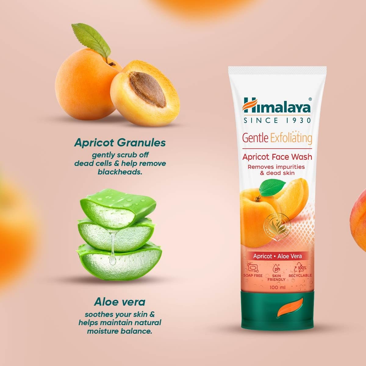 Himalaya Herbal Deep Cleansing Apricot Face Wash, 100ml thumbnail